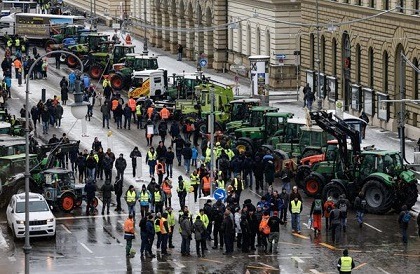 Забастовка фермеров в Германии